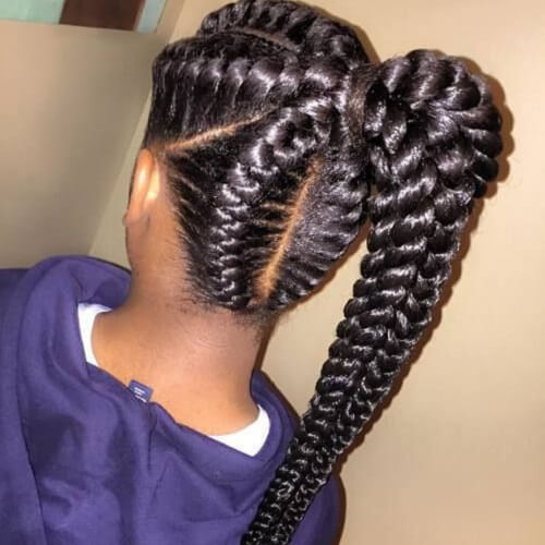 Playful Goddess Braids for Kids