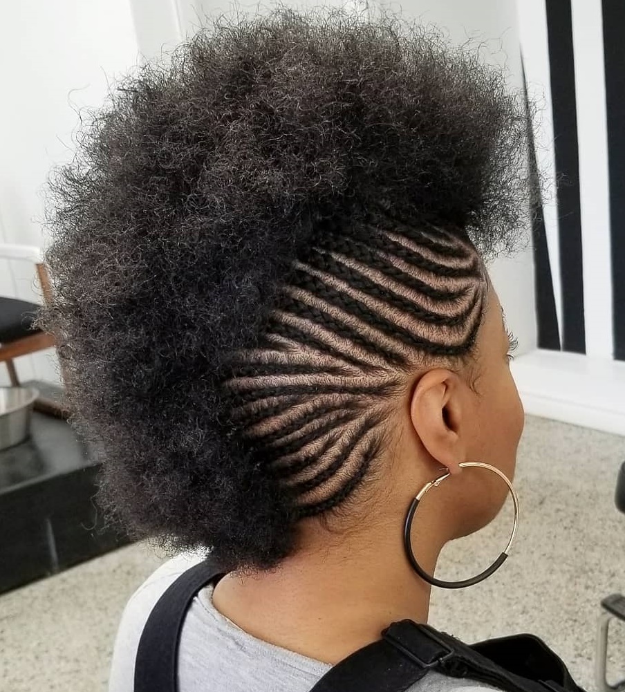 10 mohawk with braided sides for natural hair