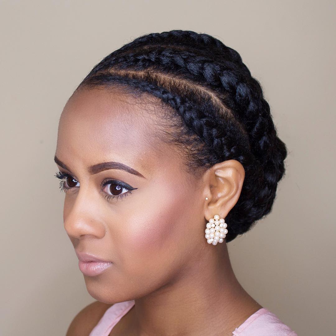 15 side parted formal braided updo