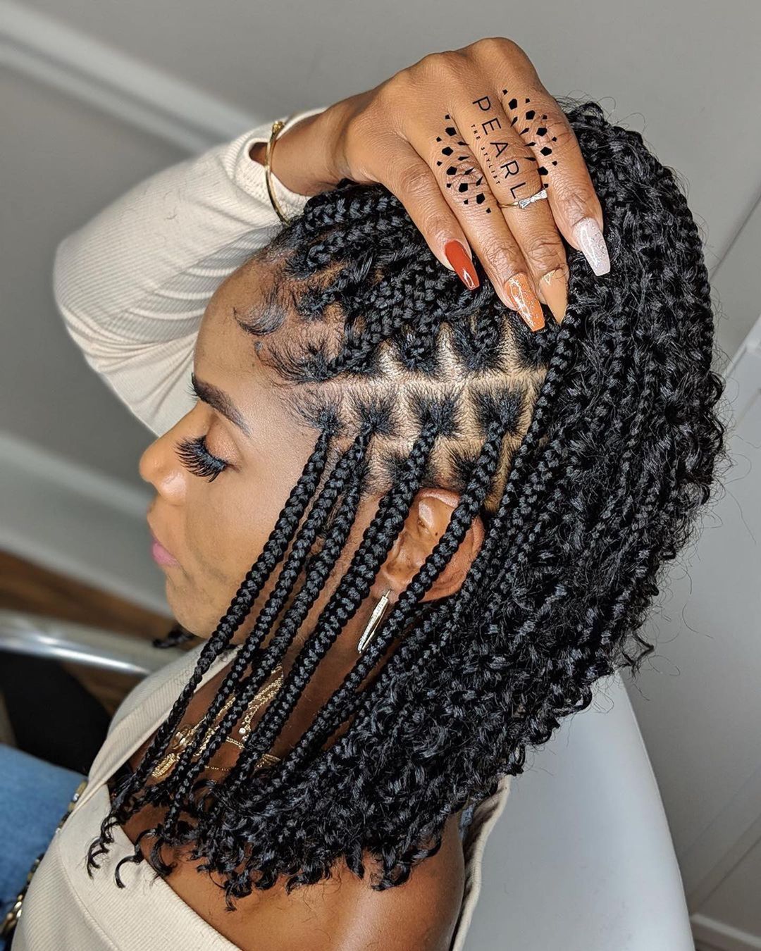 box braids on natural hair4