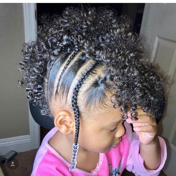 60 + Photo hairstyles for natural hair that your children will love