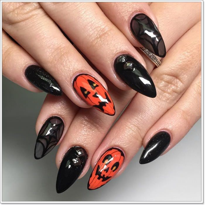 1582543782 442 105 Glitzy Halloween Nails to Rock Your Party Looks