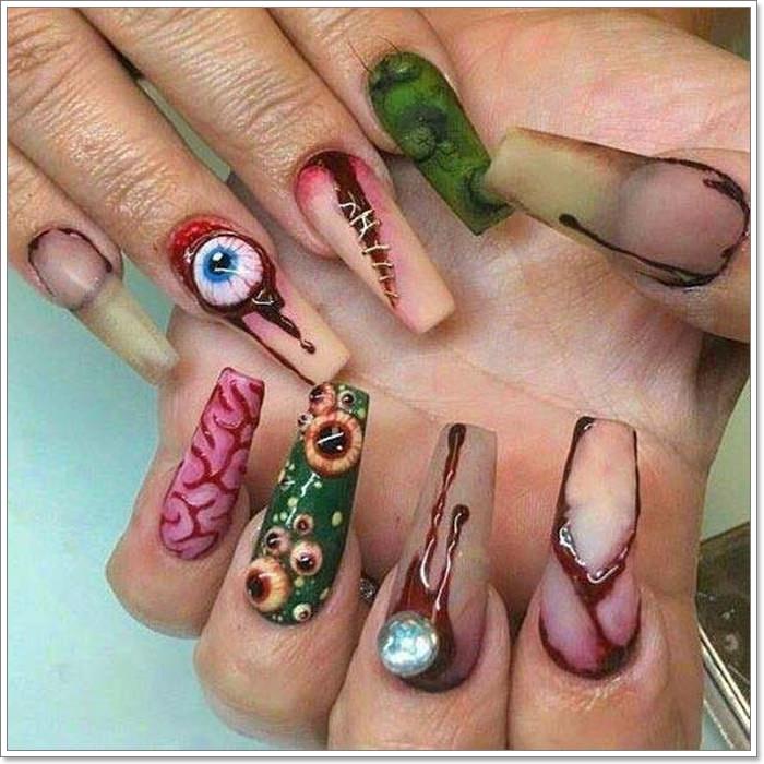 1582543785 61 105 Glitzy Halloween Nails to Rock Your Party Looks