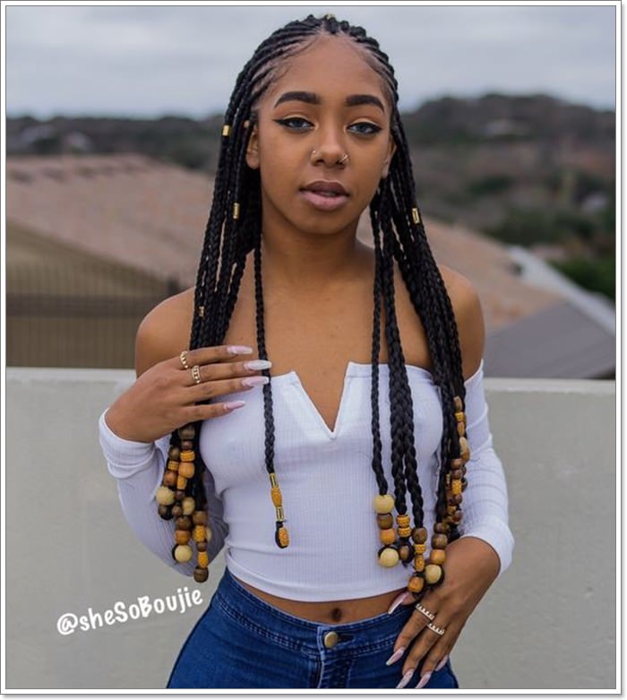 1582544120 32 101 Chic and Trendy Tribal Braids for Your Inner Goddess