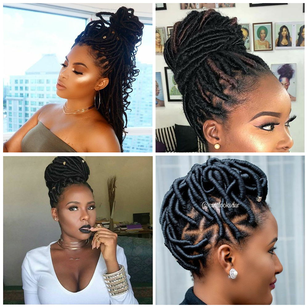 Faux Locks Updo