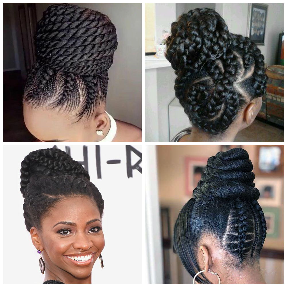 Goddess Braids Updo