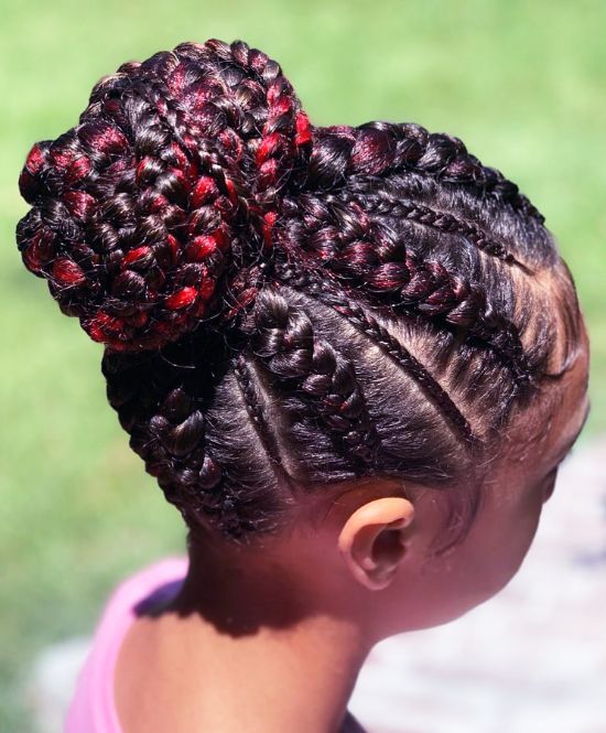 Kids Braids and Bun