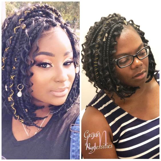 bob bohemian box braids