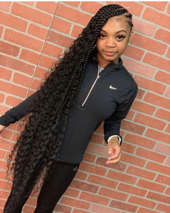 hip length long bohemian box braids for teenagers