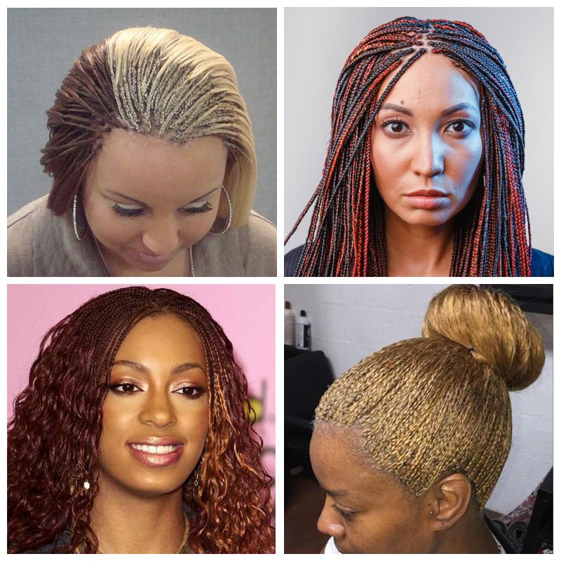 Colorful Micro Braids