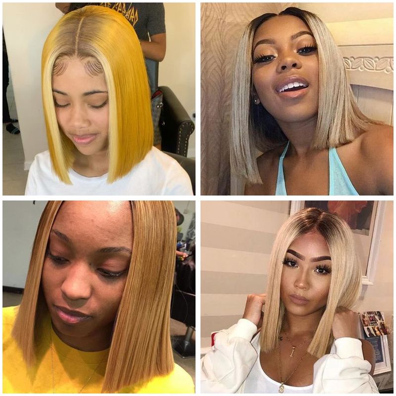 Center-Parted Bob Haircuts