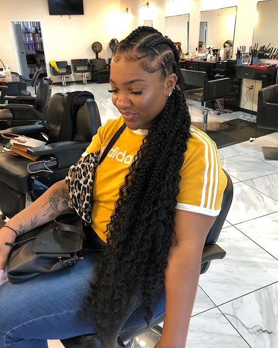 1582616731 490 25 Gorgeous Braids with Curls That Turn Heads