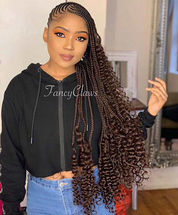 1582616731 80 25 Gorgeous Braids with Curls That Turn Heads