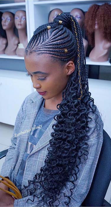 1582616731 81 25 Gorgeous Braids with Curls That Turn Heads