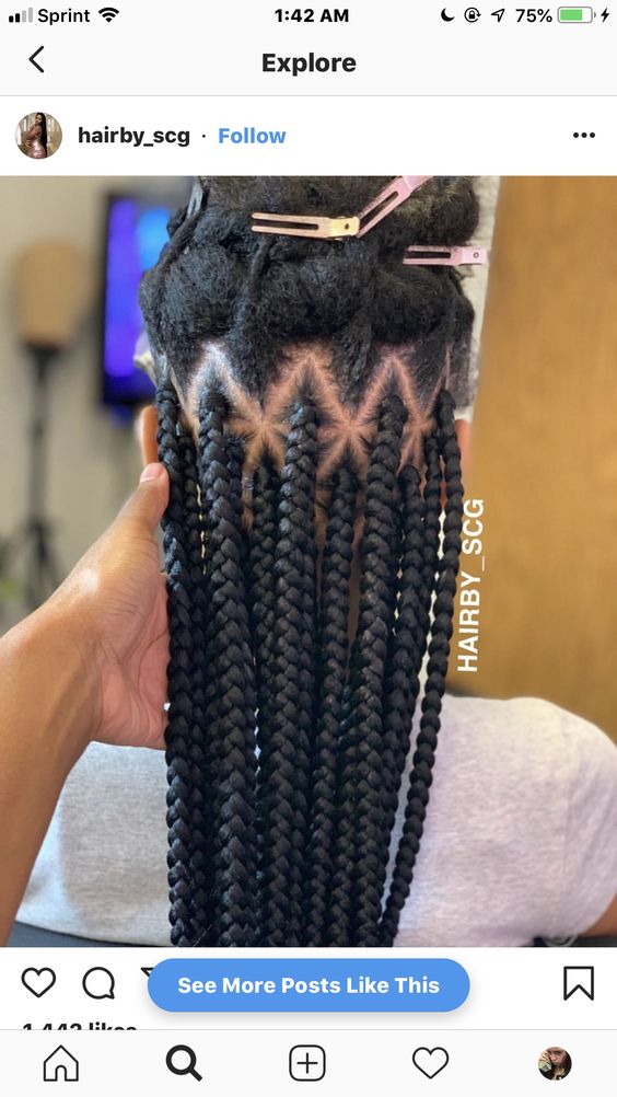 1582814868 55 Cornrows Braided Hairstyles 201925 Big Box Braids Cornrows That Will Make You Stand Out