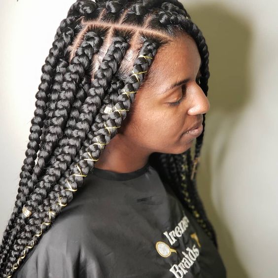 1582814869 638 Cornrows Braided Hairstyles 201925 Big Box Braids Cornrows That Will Make You Stand Out