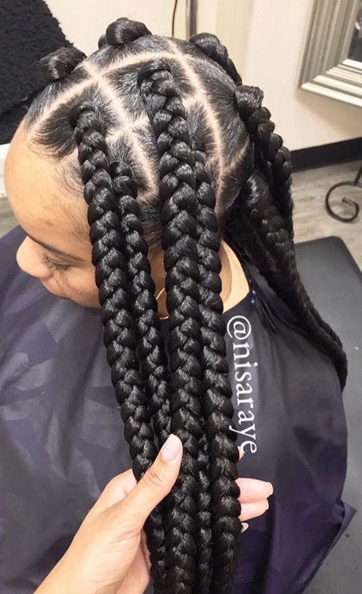 1582814870 163 Cornrows Braided Hairstyles 201925 Big Box Braids Cornrows That Will Make You Stand Out