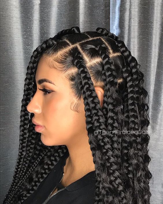 1582814870 305 Cornrows Braided Hairstyles 201925 Big Box Braids Cornrows That Will Make You Stand Out