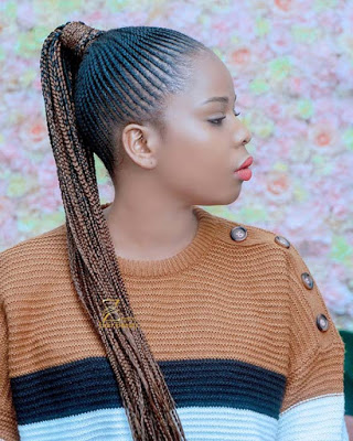 35+ Best Ways to Wear Feed in Braids Ponytail For Black Ladies