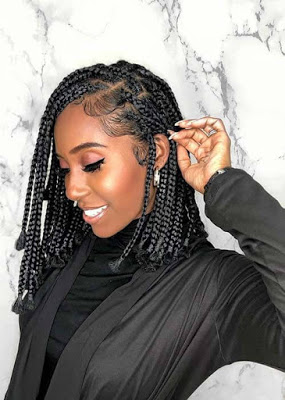 23+ Stylish Bob Box Braids on Black Hair Girls To Copy In 2020