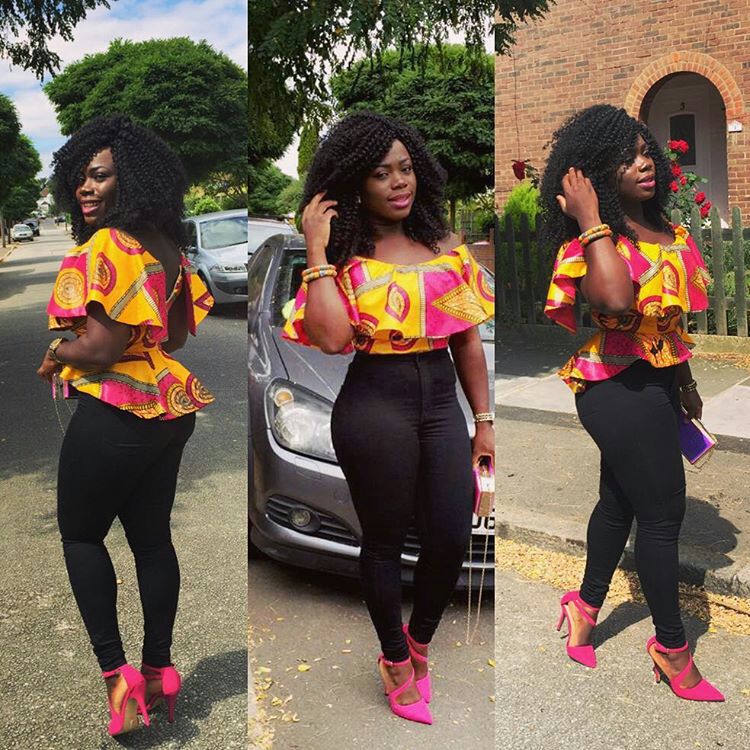 Best Ankara Tops On Jeans For Stars