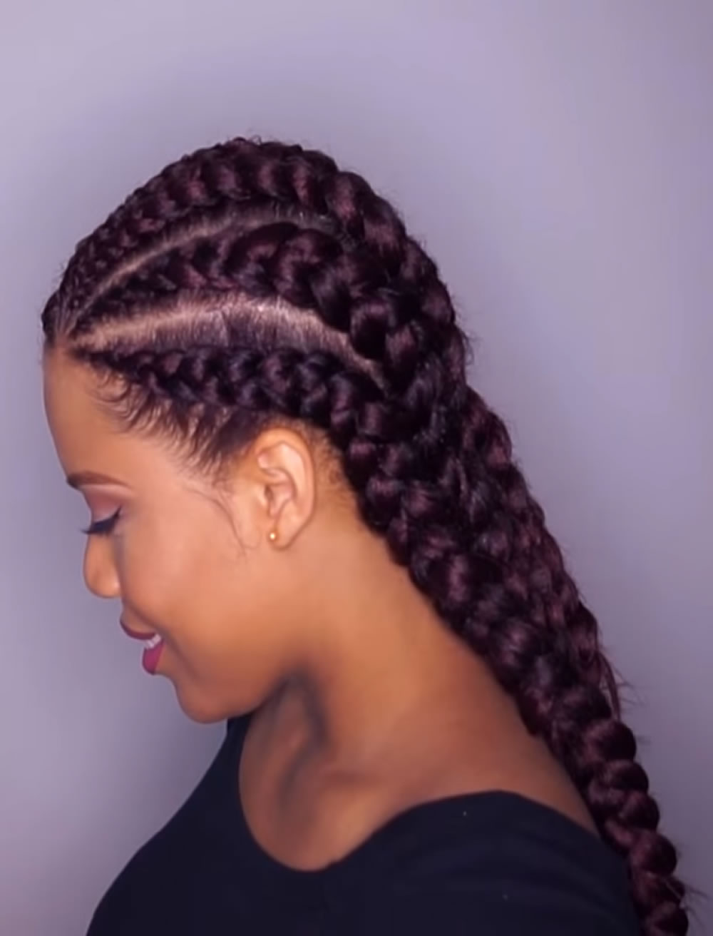 Big cornrow braid styles for r