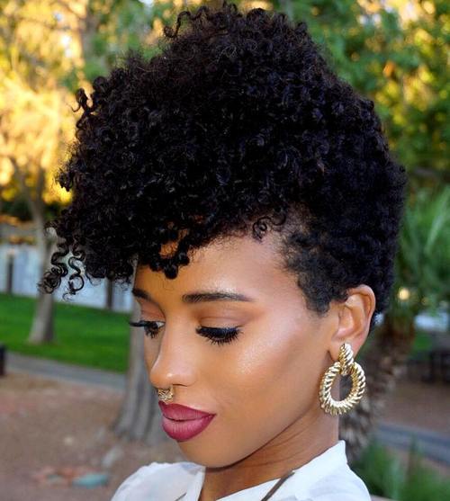 1 mohawk updo for natural hair