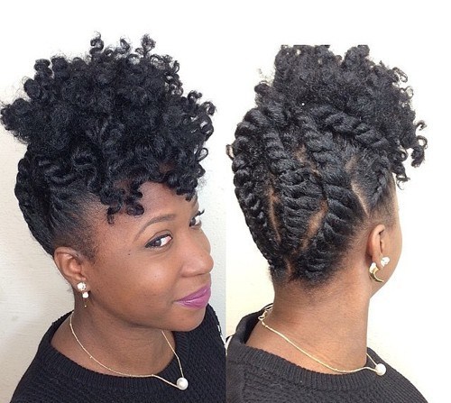 1 twists and curls updo for natural hair