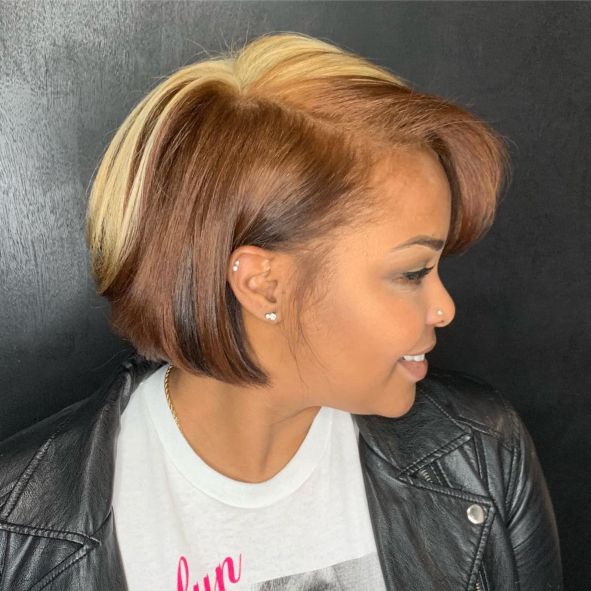 12 african american two tone bob