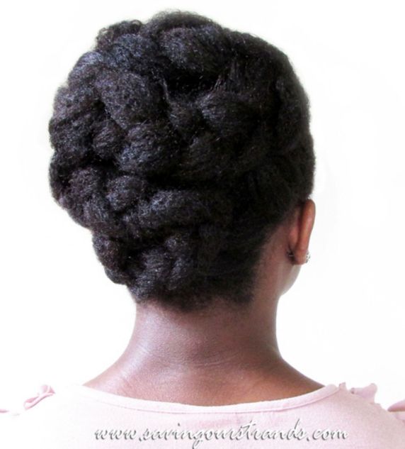14 braids and twists updo hairstyle for black women
