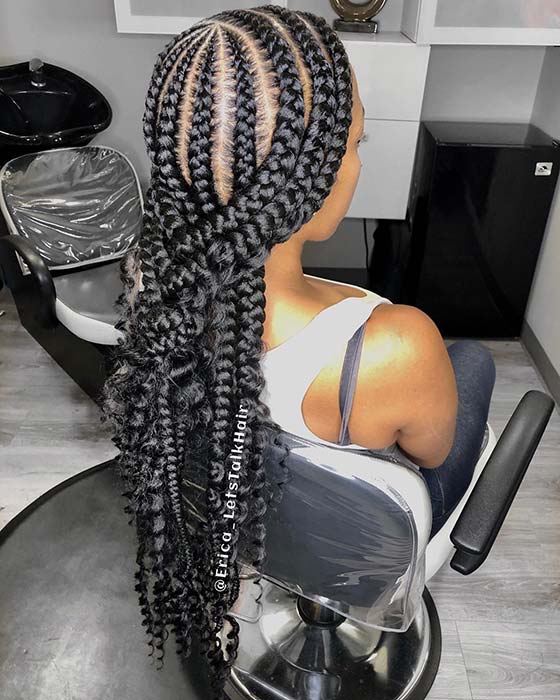 Braided Half Up Style