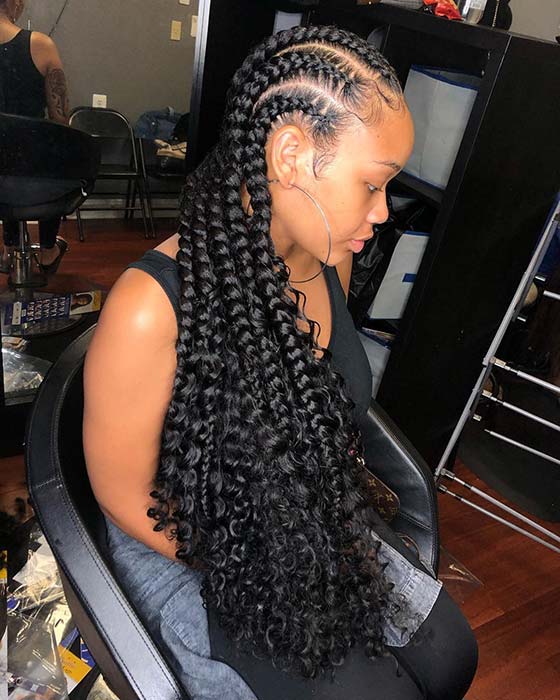 Jumbo Goddess Feed in Braids