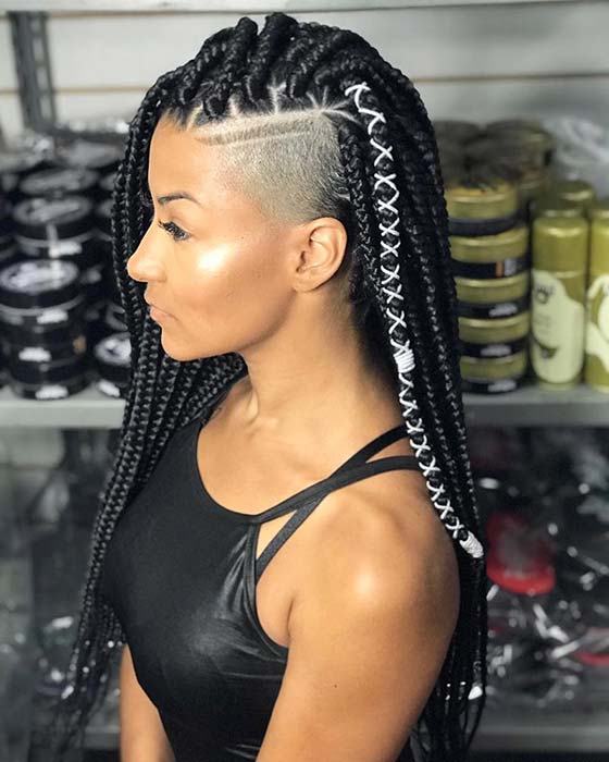 1584733050 928 23 Badass Braids with Shaved Sides for Women