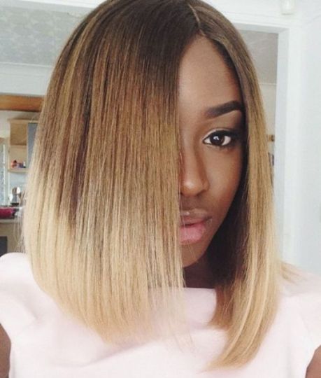 2 long bob hairstyles for black women