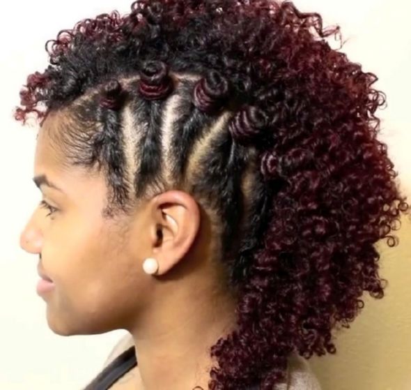 20 creative fauxhawk updo hairstyle for black women
