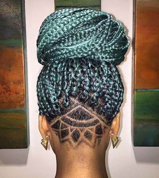 23 Badass Braids with Shaved Sides for Women