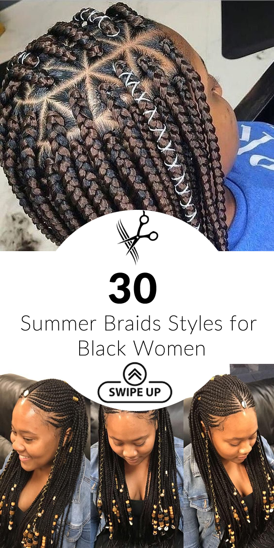 35 Summer Braids Styles for Black Women 2