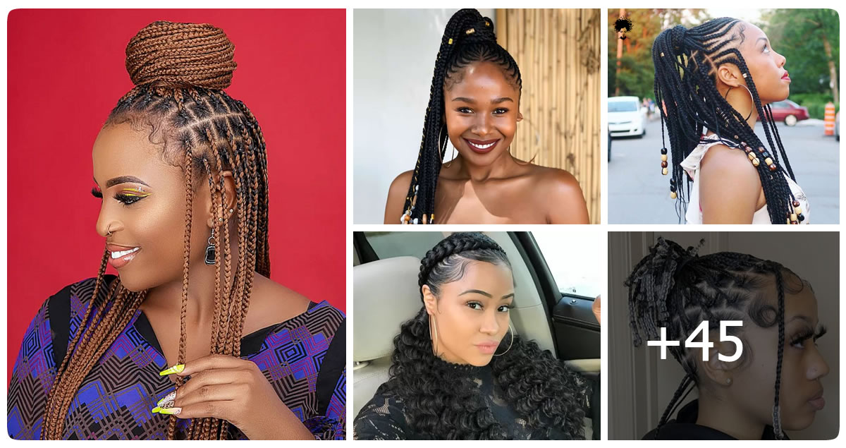 45 Best Ponytail Braids with Beads for Natural Hair in 2024