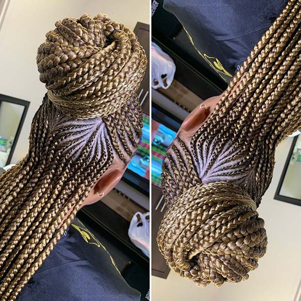 Blonde Braided Hairstyle