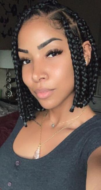 Box braids bob 1