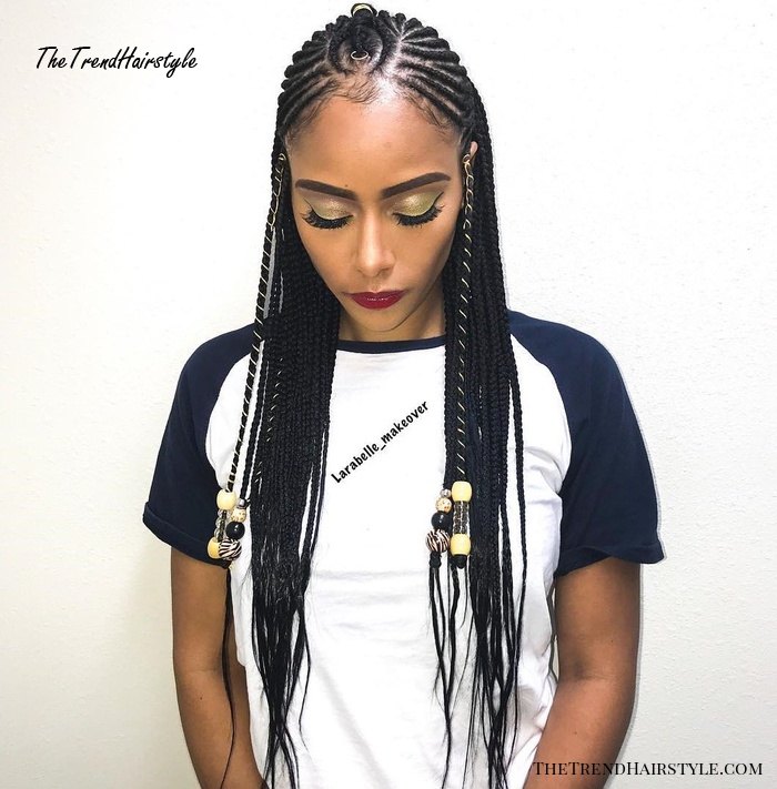 Creative Fulani Braids with Beads