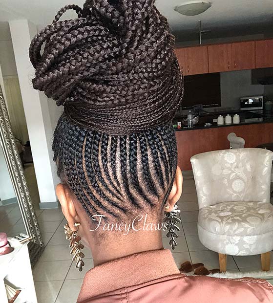 LARGE BRAIDED BUN