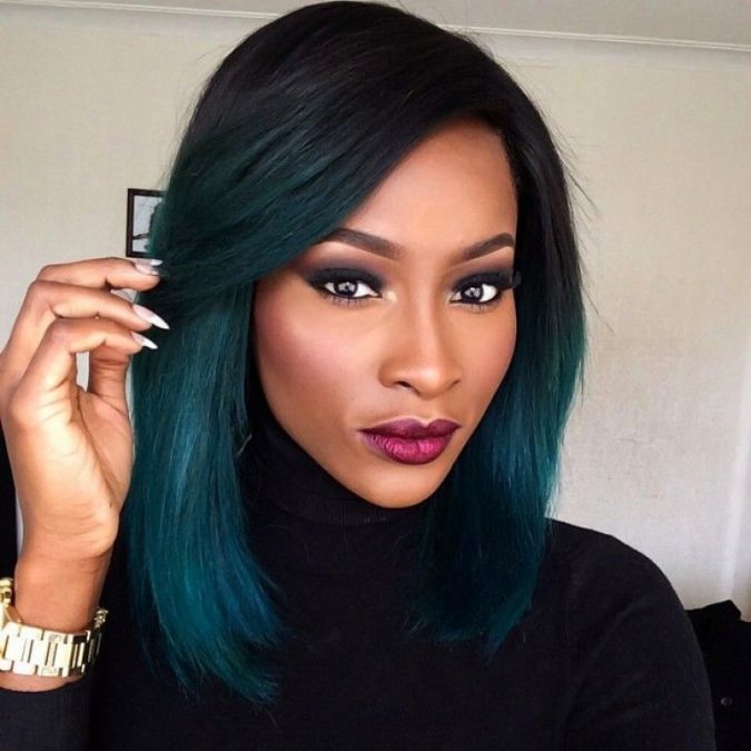 Long Bob ombre Hairstyle for black women 2 1 675x675 1