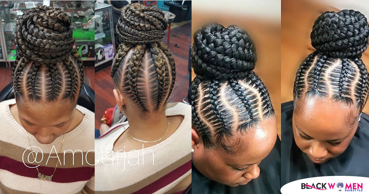 70 PHOTOS: New Ghana Weaving Hairstyles For Ladies