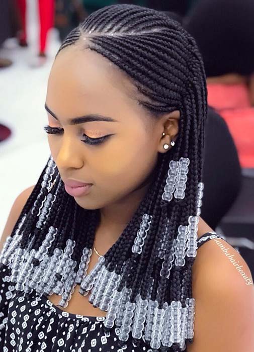 style black hairy women for Braided