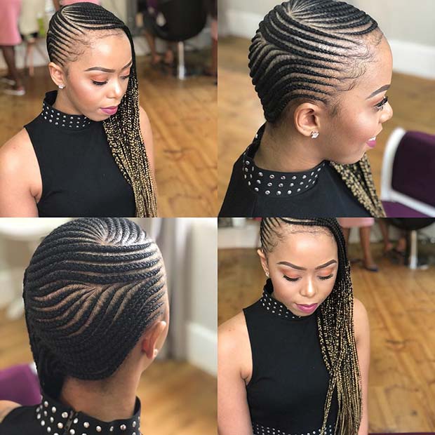 Trendy Side Braids