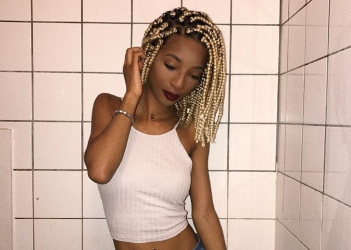 blonde short box braids maryzzle