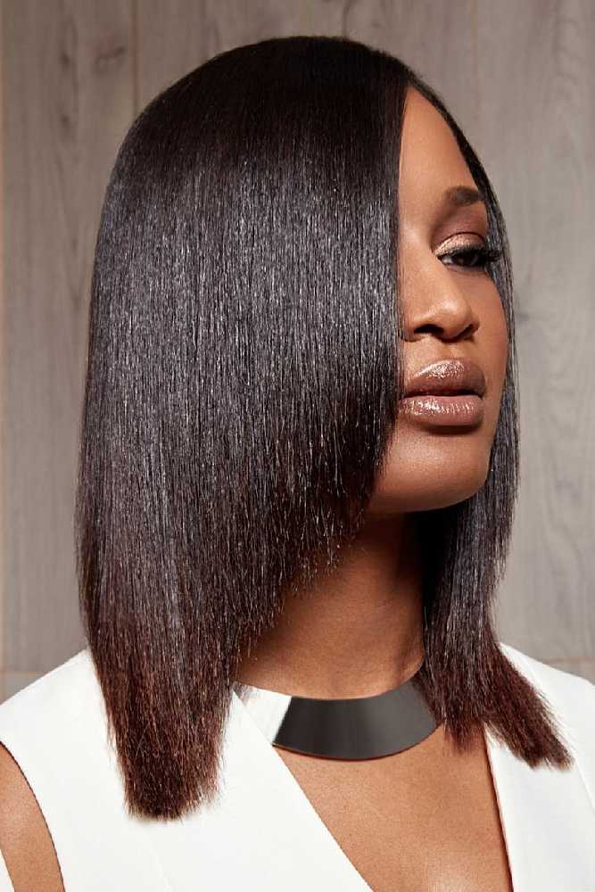 bob hairstyles for black women layered straight