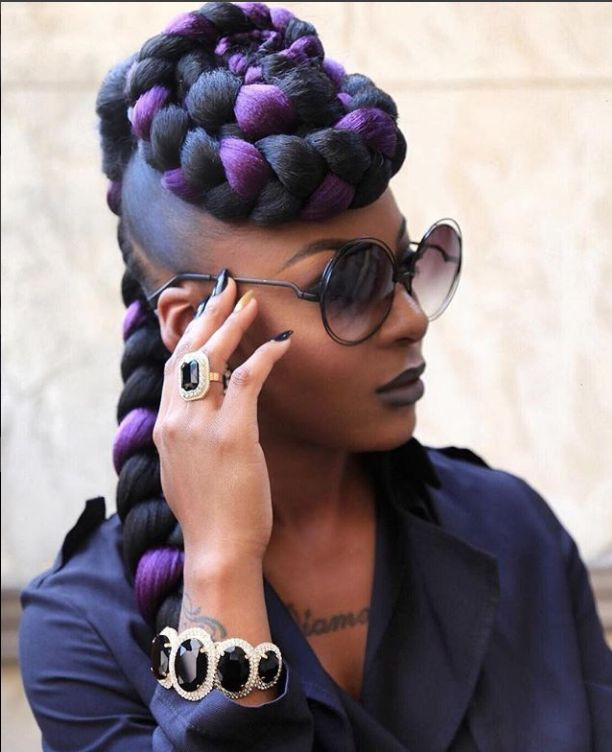 braided hairstyles for black hair inspirational striking 25 purple braids on dark skin of braided hairstyles for black hair