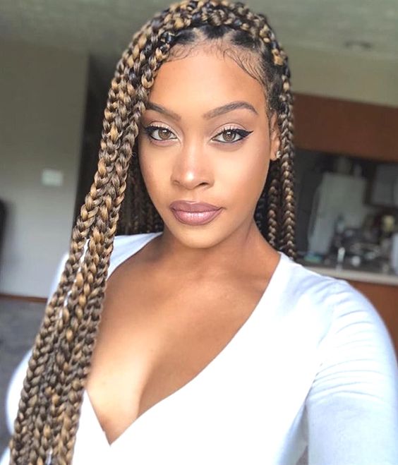 bronde Box braids